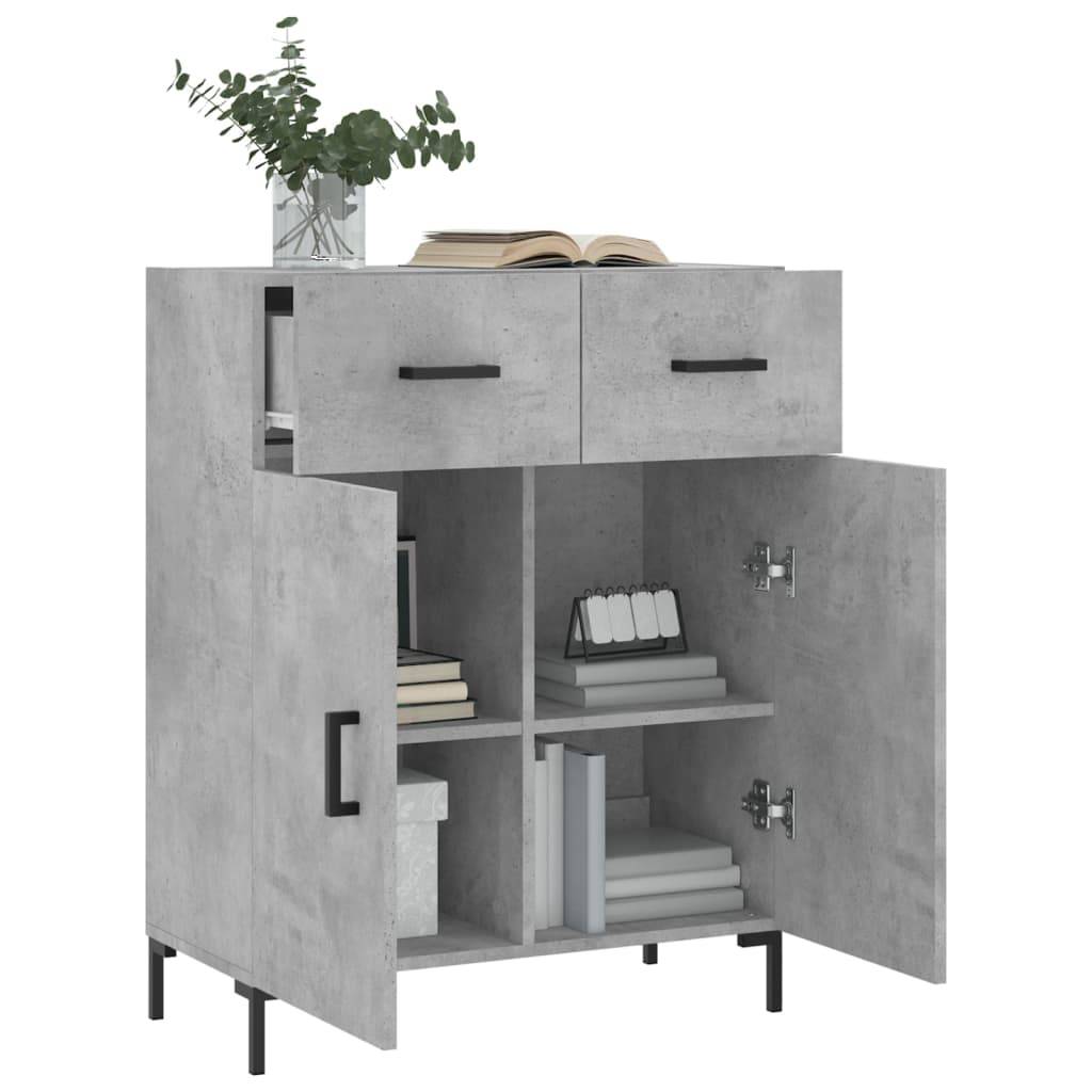 vidaXL Sideboard Betongrau 69,5x34x90 cm Holzwerkstoff