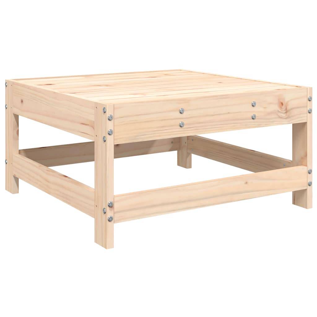 vidaXL Gartenhocker mit Kissen Massivholz Kiefer