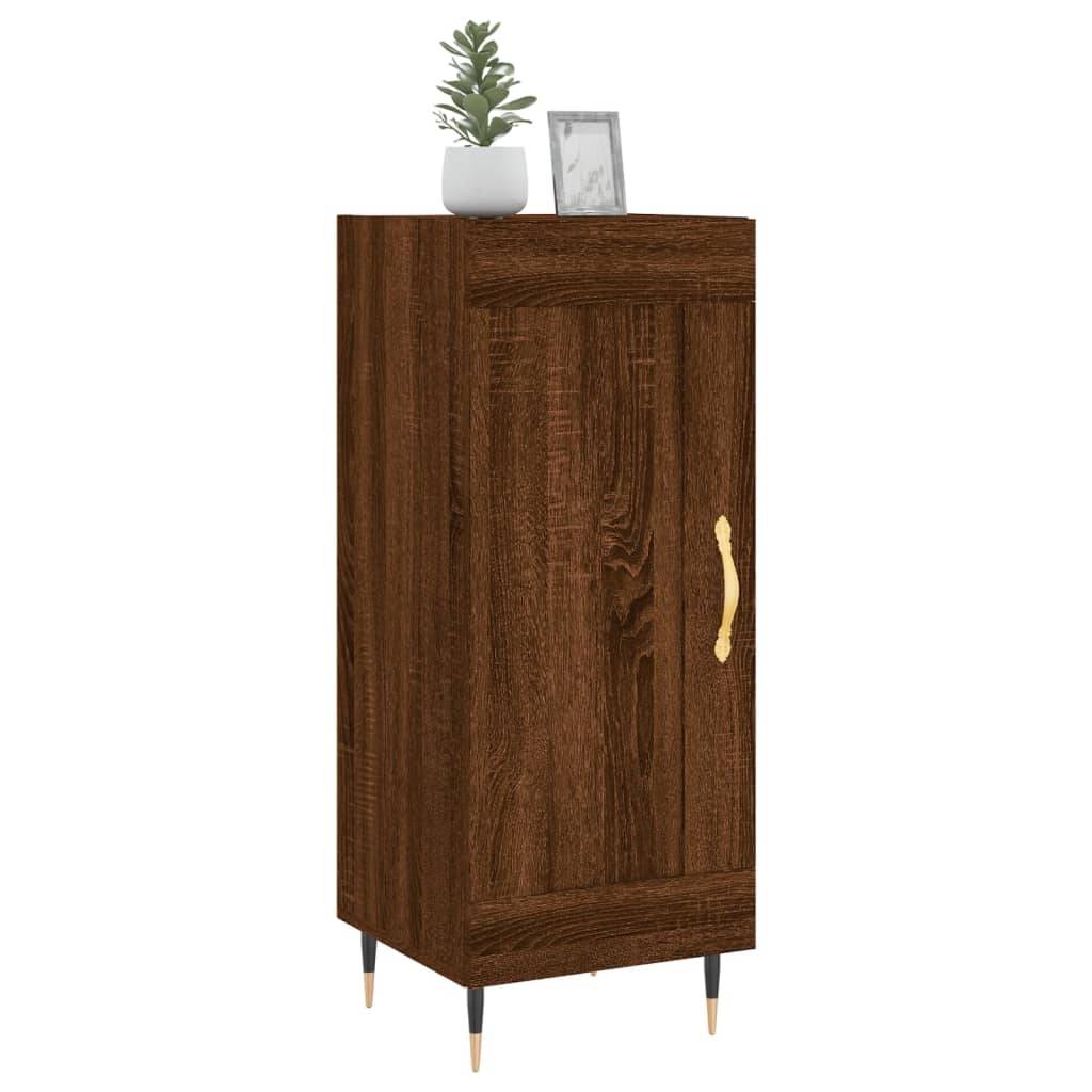 vidaXL Sideboard Braun Eichen-Optik 34,5x34x90 cm Holzwerkstoff