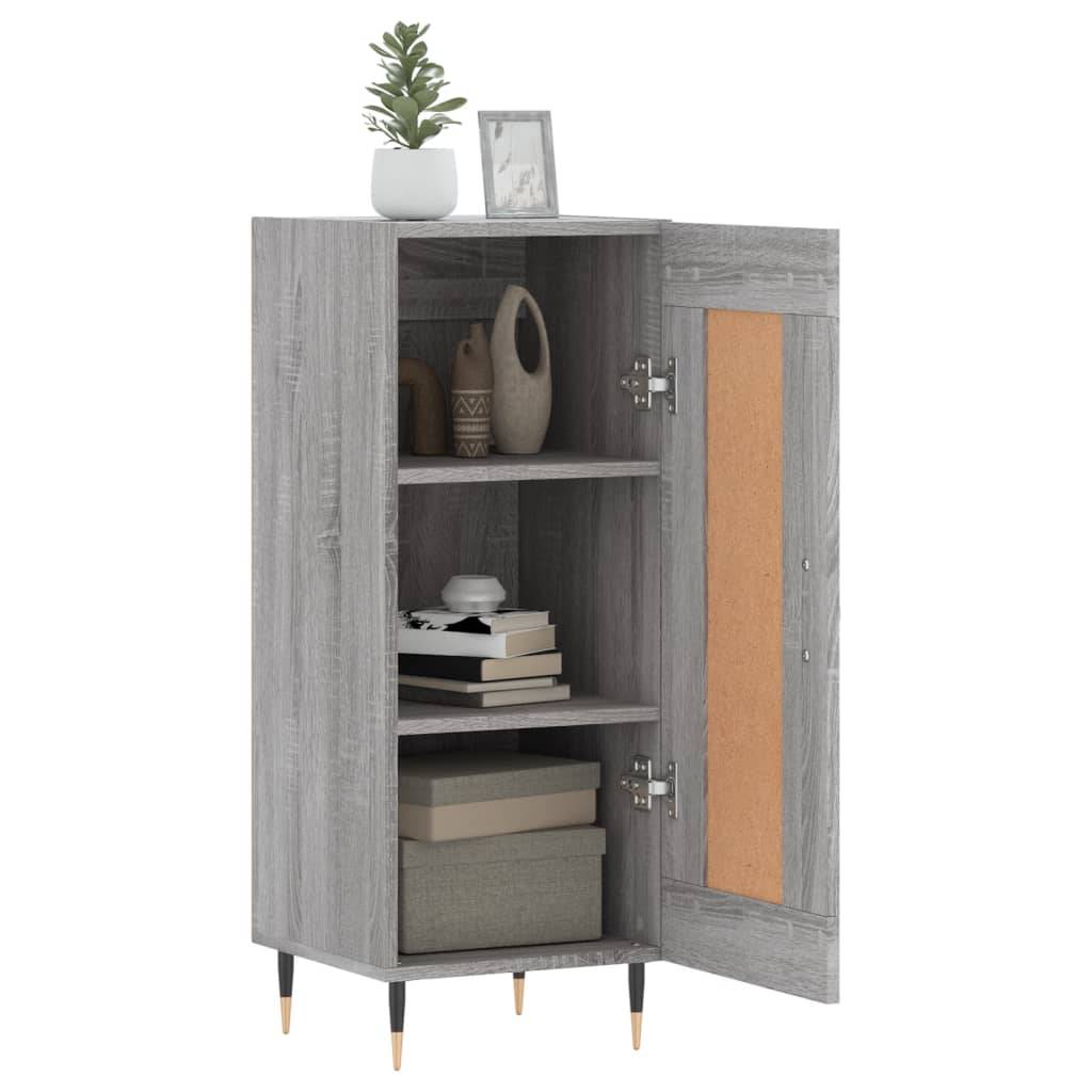vidaXL Sideboard Grau Sonoma 34,5x34x90 cm Holzwerkstoff