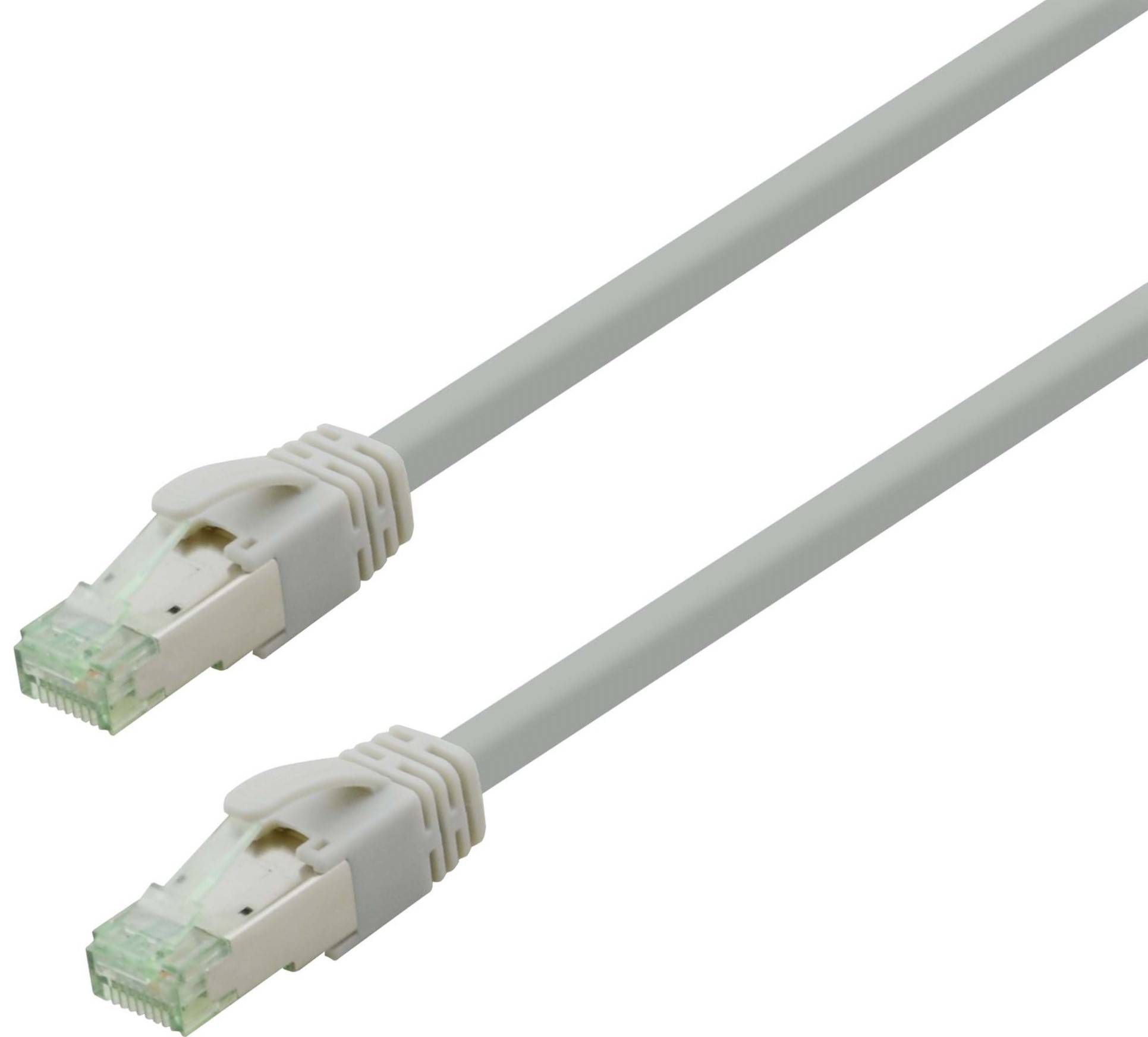 Nambo Kupfer-Patchkabel Cat.6a S/FTP (ISO/IEC) LSZH High Quality grau 25,0 m