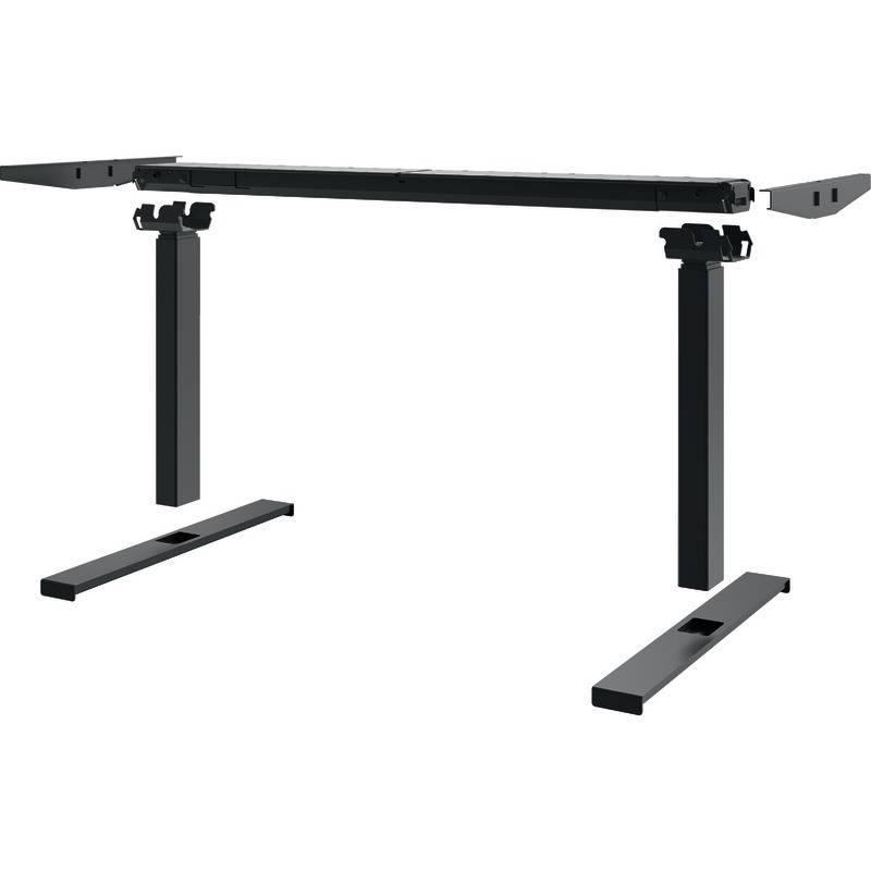 SoldanOffice Sitz-/Steh-Schreibtisch, elektrisch verstellbar, BxTxH 1600 x 800 x 600-1250 mm, weiß