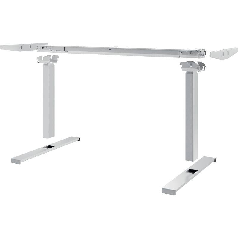 SoldanOffice Sitz-/Steh-Schreibtisch, elektrisch verstellbar, BxTxH 1600x800x600-1250 mm, weiß/weiß