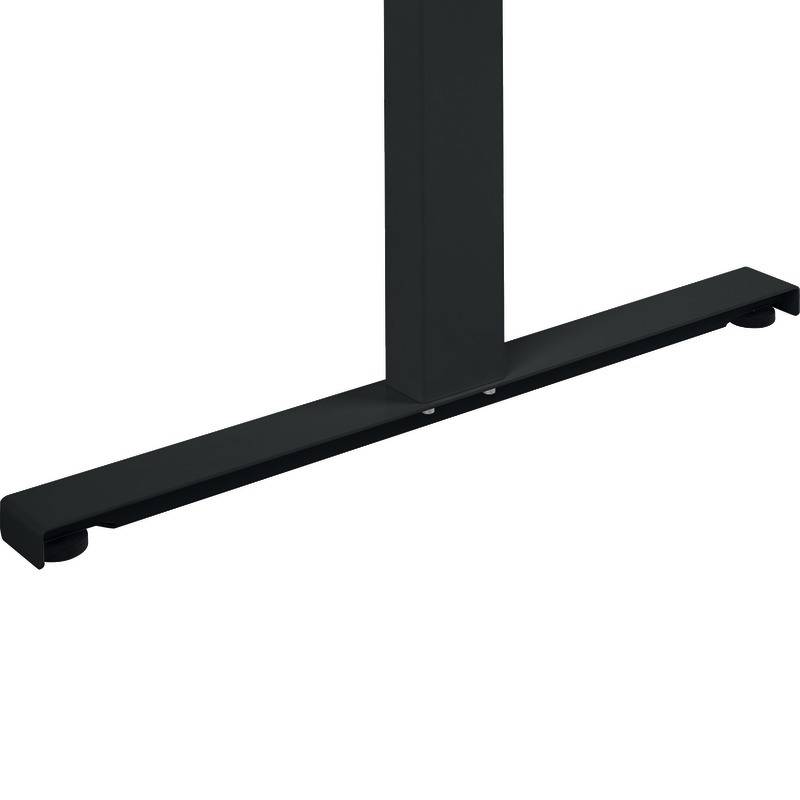 SoldanOffice Sitz-/Steh-Schreibtisch, elektrisch verstellbar, BxTxH 1600x800x600-1250 mm, Nussbaum