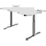 SoldanOffice Sitz-/Steh-Schreibtisch, elektrisch verstellbar, BxTxH 1600 x 800 x 600-1250 mm, weiß