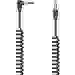 Spiralkabel Flexi-Slim, 3,5-mm-Klinken-St. 90° - Stecker, Stereo, 1,5 m