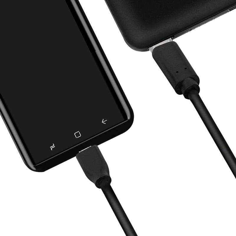Logilink USB 2.0 Kabel, C/M zu Micro-USB/M 0,5m schwarz Multimedia-Technik USB-Kabel Kabel - USB &