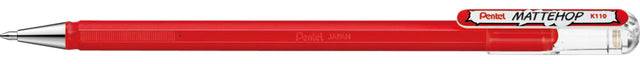 Pentel Mattehop - Verschlossener Gelschreiber - Rot - Rot - Kunststoff - Fein - 1 mm