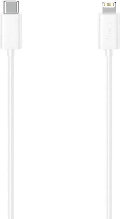 hama 00200645 USB-C-Kabel für Apple iPhone/iPad mit Lightning Connector, USB 2.0, 1,50 m