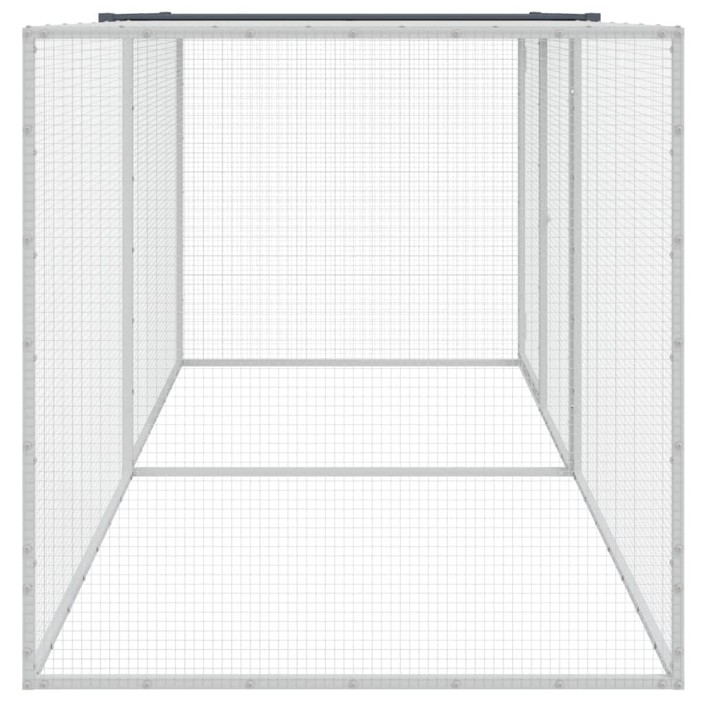 vidaXL Hühnerkäfig mit Dach Anthrazit 203x98x90 cm Verzinkter Stahl