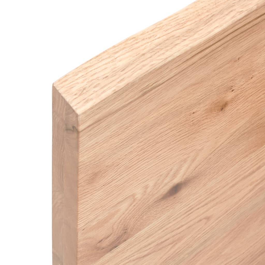 vidaXL Wandregal Hellbraun 140x50x(2-4) cm Massivholz Eiche Behandelt