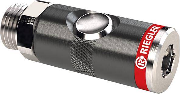 Sicherheitskuppl.DN 7,4,AG Gew.G 1/2 Zoll 20,95mm RIEGLER