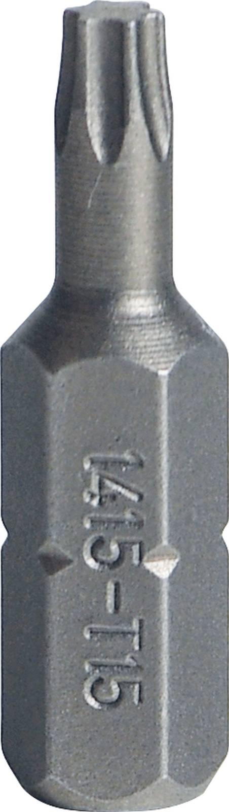 Bit-Schraubendrehereinsatz Gr. T 15 6kant C 6,3 L.27mm