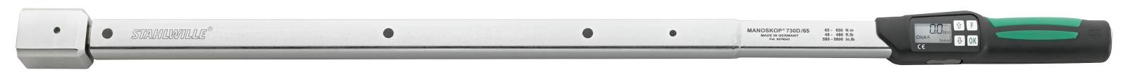 Drehmomentschlüssel Service/Serien MANOSKOP® m.Aufnahme f.Einsteck.Wkz. e Nr.730D/65 65-650 N·m Wkz.Aufn.14x18 mm
