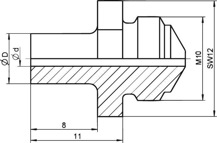 Mundstück Bird, Bird Pro CAS,Taurus17/27 verlängert GESIPA