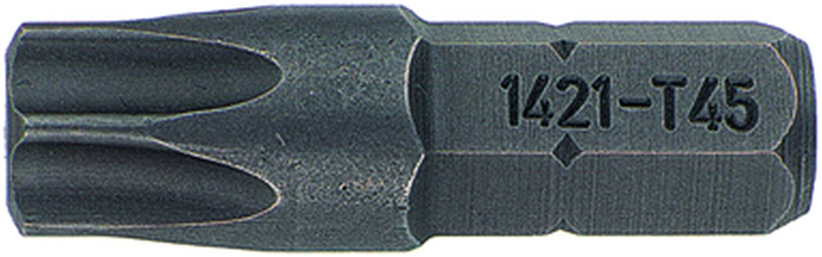 Bit-Schraubendrehereinsatz Gr. T 45 6kant C 6,3 L.27mm