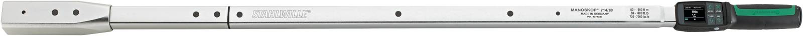 Drehwinkel-Drehmomentschlüssel MANOSKOP® m.Aufnahme f.Einsteck.Wkz. Nr.714/80 80-800 N·m Wkz.Aufn.22x28 mm
