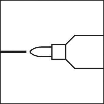 Edding 750 paint marker 4-750001 Lackmarker Schwarz 2 mm, 4 mm