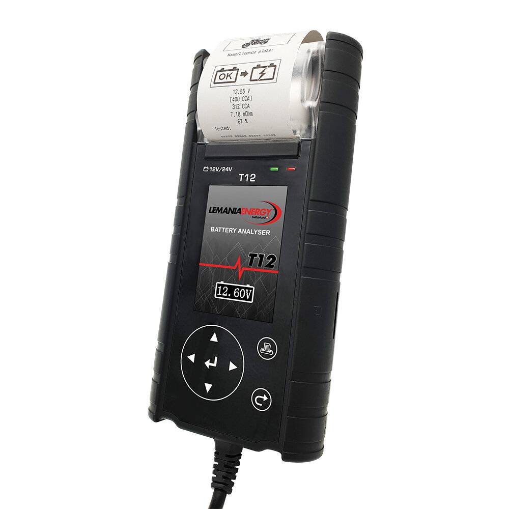 T12 Premium 12V/24V Batterietester - Tacho, Airbag, Wegfahrsperre