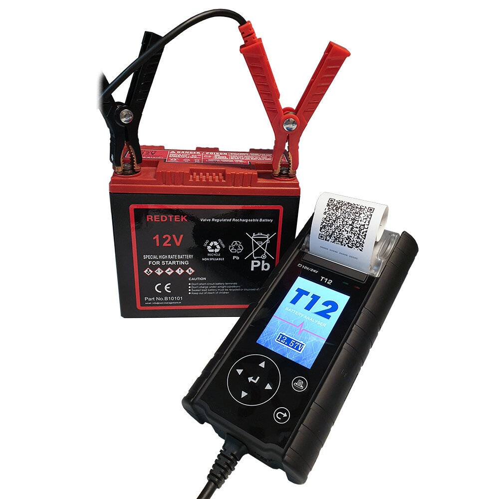 T12 Premium 12V/24V Batterietester - Tacho, Airbag, Wegfahrsperre