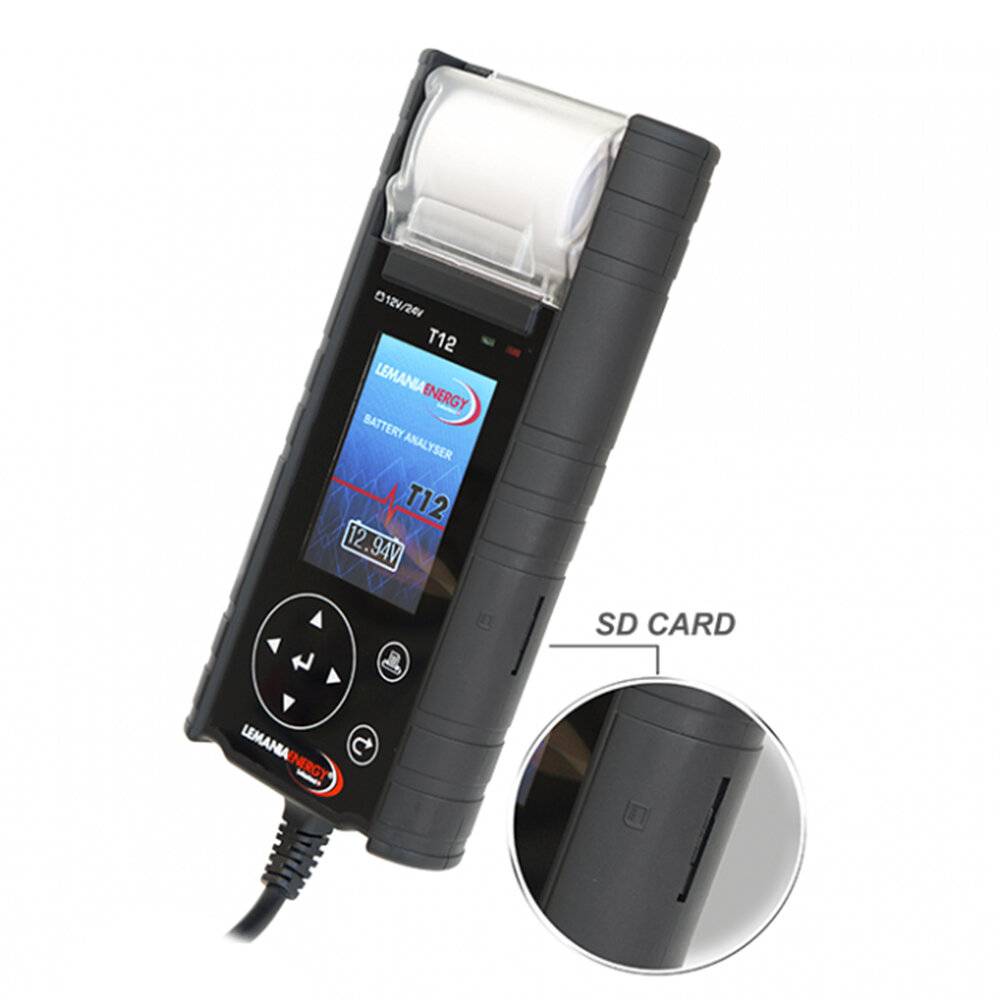 T12 Premium 12V/24V Batterietester - Tacho, Airbag, Wegfahrsperre