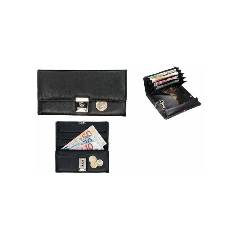 Kellnerbörse18,5x9,5cm Leder schwarz
