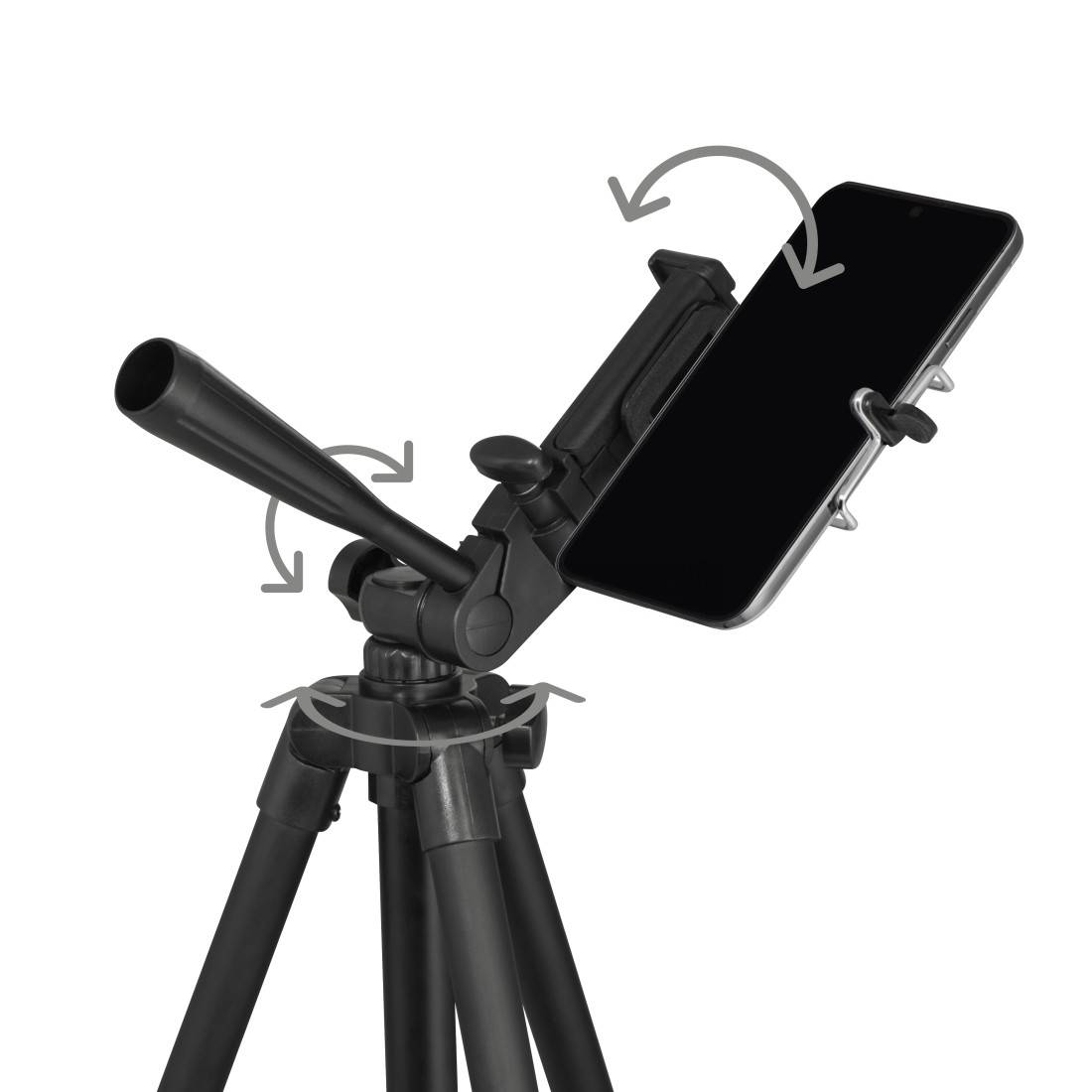 hama 00004640 Handystativ "Star Smartphone", Foto-Reisestativ ultraleicht m. Fernauslöser