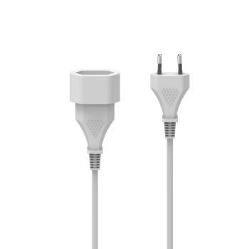 hama 00223261 Verlängerungskabel mit Eurostecker, für innen, 3 m, Weiß