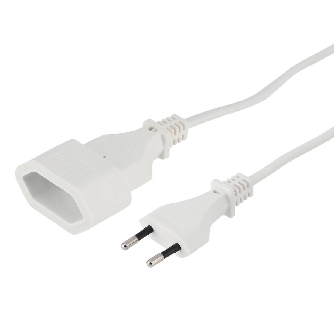 hama 00223261 Verlängerungskabel mit Eurostecker, für innen, 3 m, Weiß