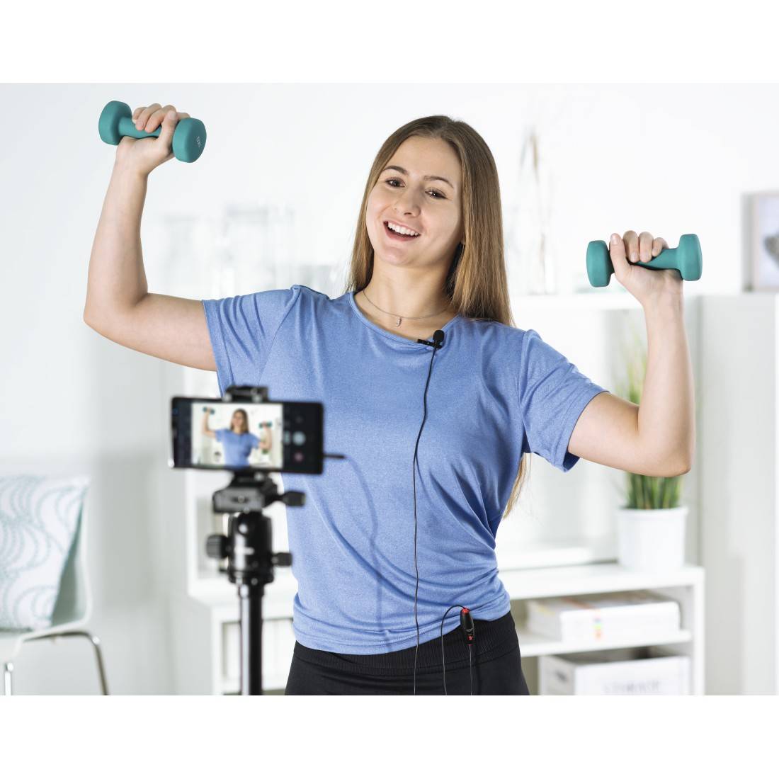 Hama Ansteck Sprach-Mikrofon Smart Übertragungsart (Details):Kabelgebunden inkl. Klammer, inkl. Tasche, inkl. Windschutz