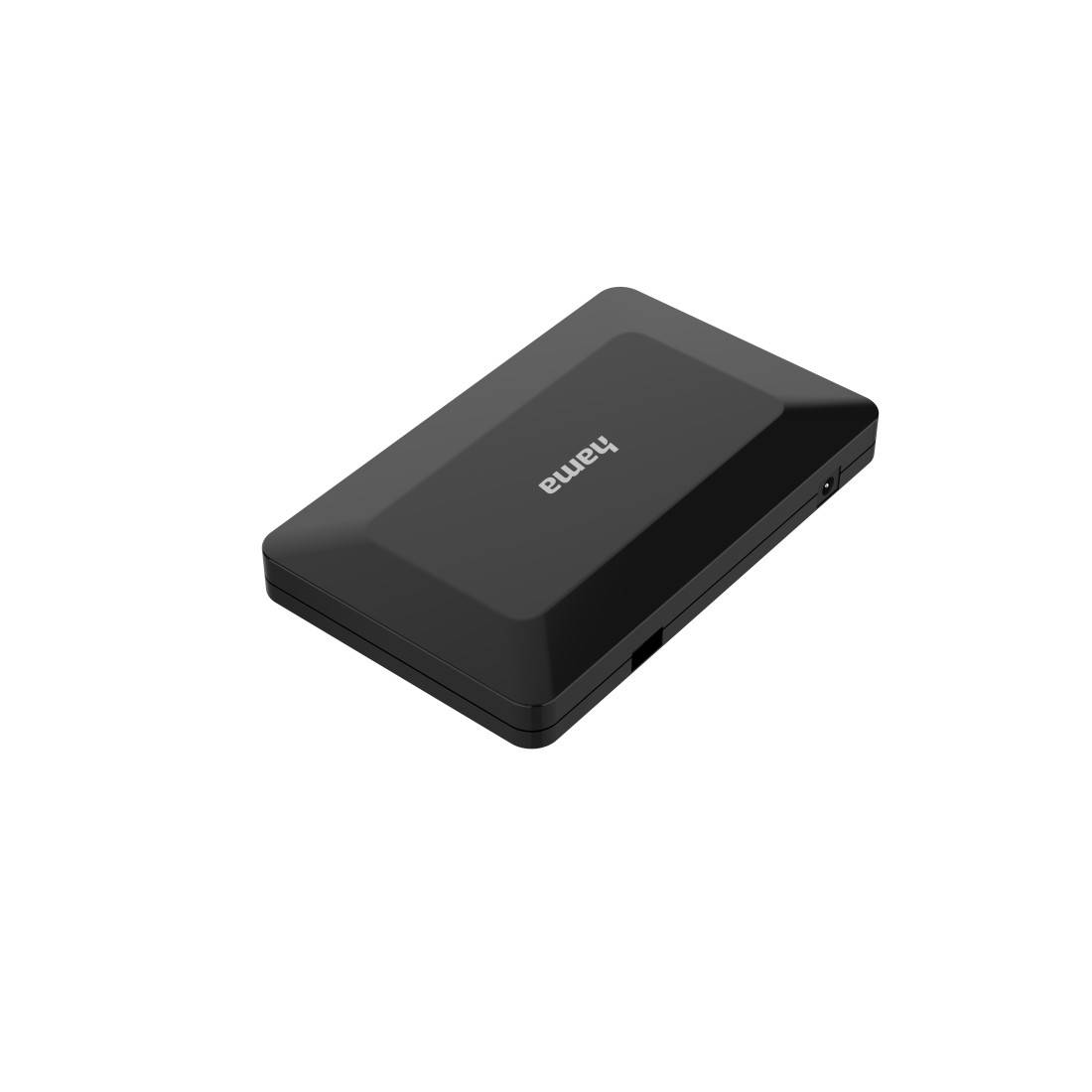hama 00200122 USB-Hub, 4 Ports, USB 2.0, 480 Mbit/s, inkl. Kabel und Netzteil