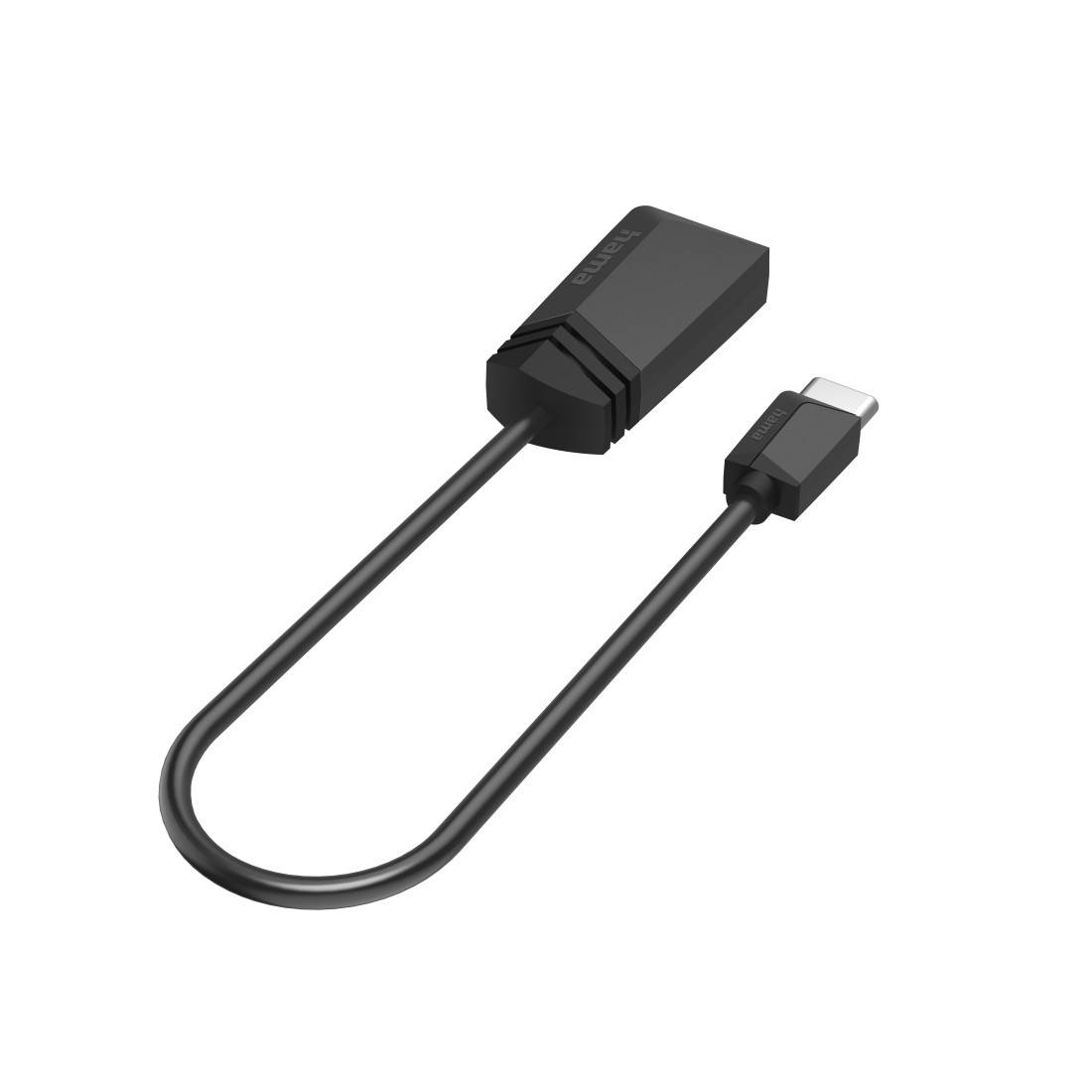 hama 00200312 USB-OTG-Adapter, USB-C-Stecker - USB-Buchse, USB 3.2 Gen1, 5 Gbit/s