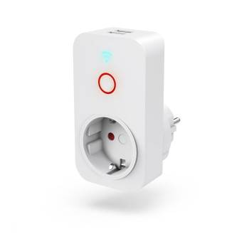hama 00176612 Smarte Steckdose, 2x USB-A, WLAN , per Sprache/App steuern, 2300W, 10A