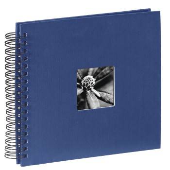 hama 00090147 Spiral-Album "Fine Art", 28x24 cm, 50 schwarze Seiten, Blau