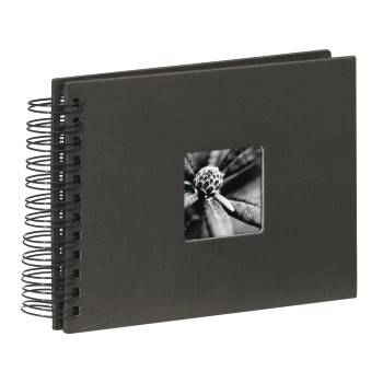 hama 00090150 Spiral-Album "Fine Art", 24x17 cm, 50 schwarze Seiten, Schwarz