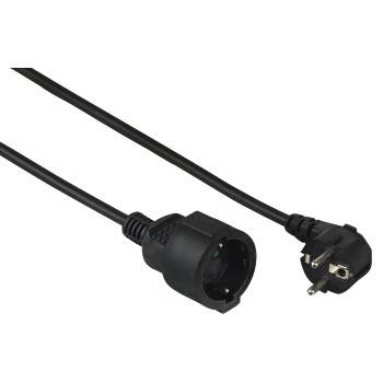 hama 00047870 Schutzkontakt-Verlängerungskabel "Profi", 5 m, Schwarz