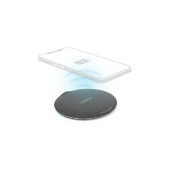 hama 00201680 Wireless Charger "QI-FC10 Metal", 10 W, kabelloses Smartphone-Ladepad, SW