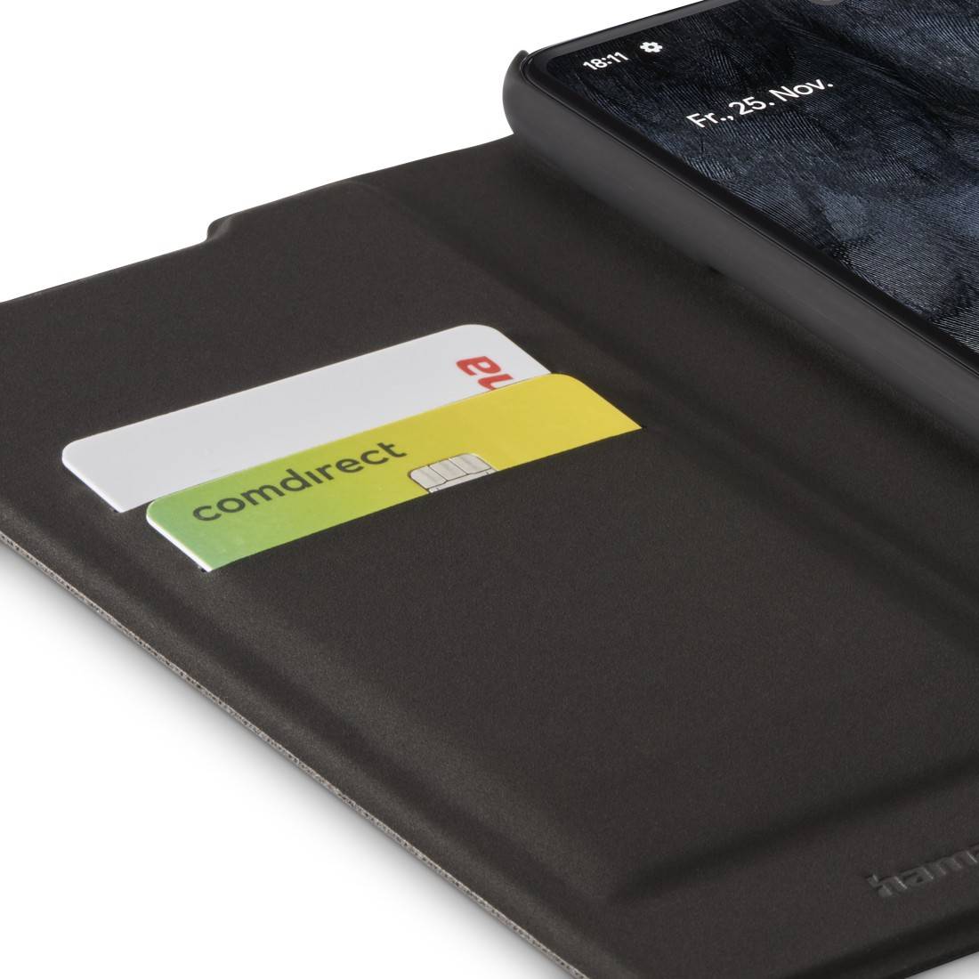 hama 00172413 Booklet "Slim Pro" für Google Pixel 7 Pro, Schwarz