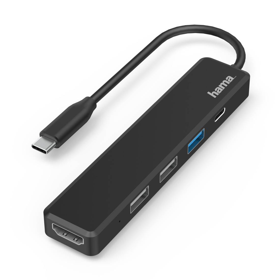 hama 00200117 USB-C-Hub, Multiport, 5 Ports, 3x USB-A, USB-C, HDMI™