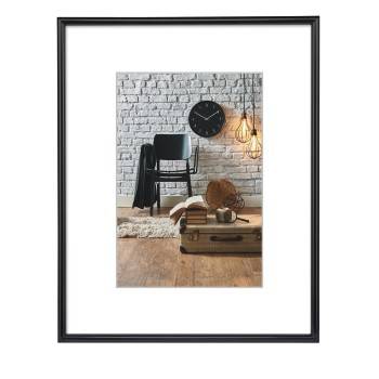 hama 00061626 Kunststoffrahmen "Sevilla", Schwarz, Polystyrol, 21 x 29,7 cm, DIN A4