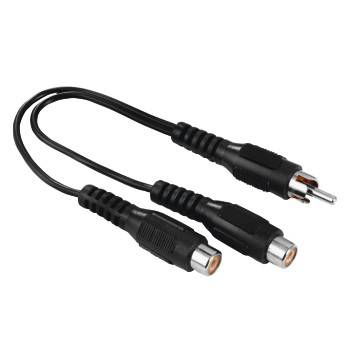 hama 00205183 Subwoofer-Adapter, Cinch-Stecker - 2 Cinch-Kupplungen