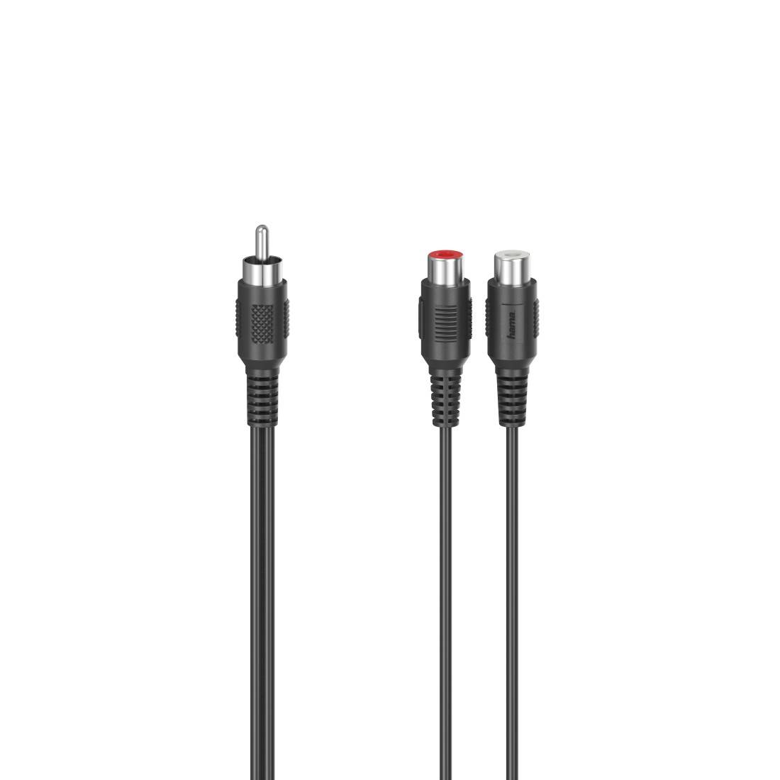 hama 00205183 Subwoofer-Adapter, Cinch-Stecker - 2 Cinch-Kupplungen