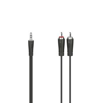 hama 00200720 Audio-Kabel, 3,5-mm-Klinken-Stecker - 2 Cinch-Stecker, Stereo, 1,5 m