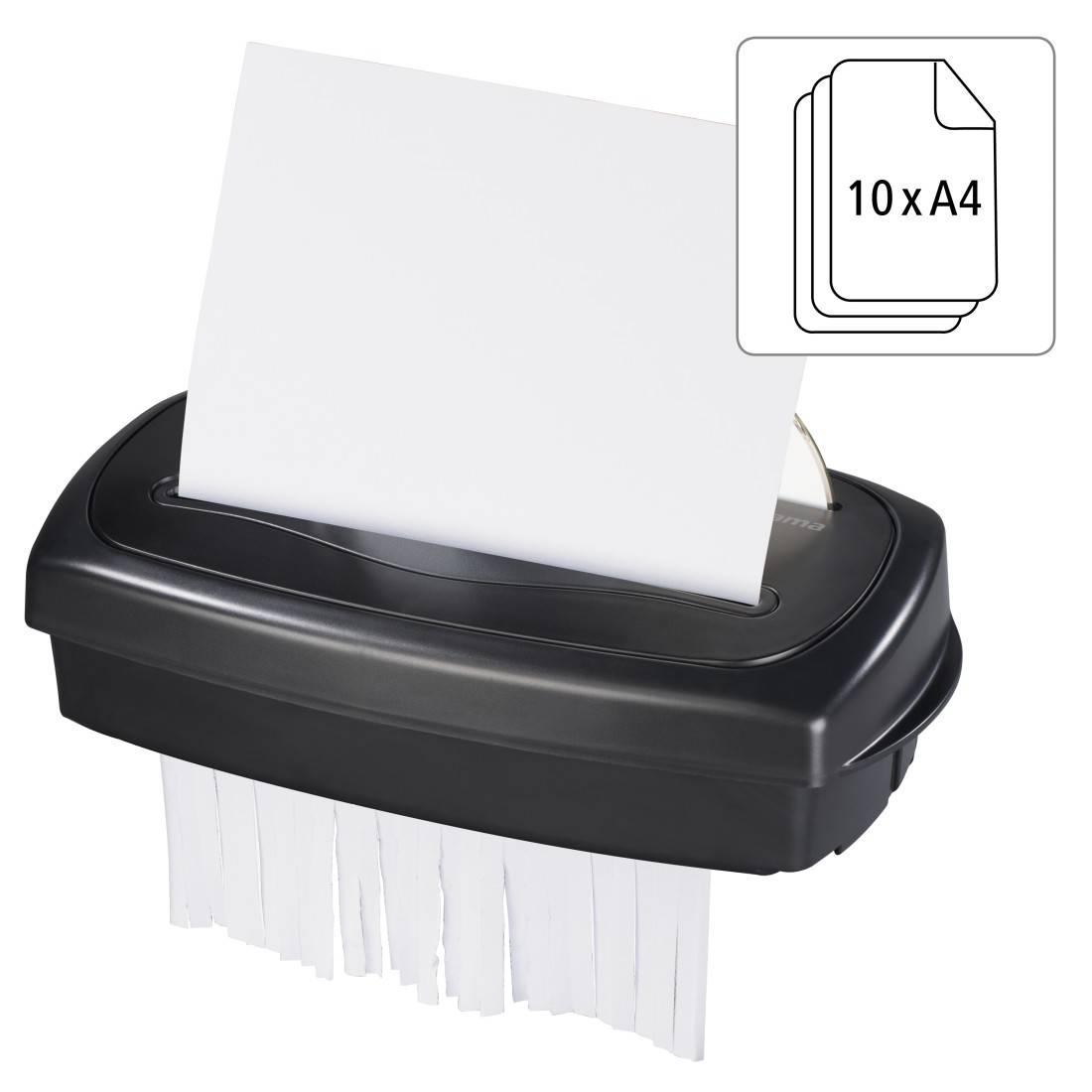 hama 00050543 Aktenvernichter "Home X10CD", Schredder mit Sicherheitsstufe E3 P4 T4