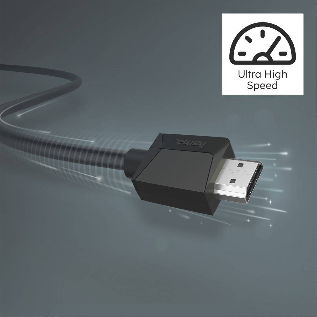 hama 00205007 High Speed HDMI™-Kabel, 4K, Stecker - Stecker, Ethernet, 5,0 m