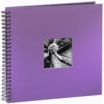 hama 00094871 Spiral-Album "Fine Art", 36x32 cm, 50 schwarze Seiten, Lila