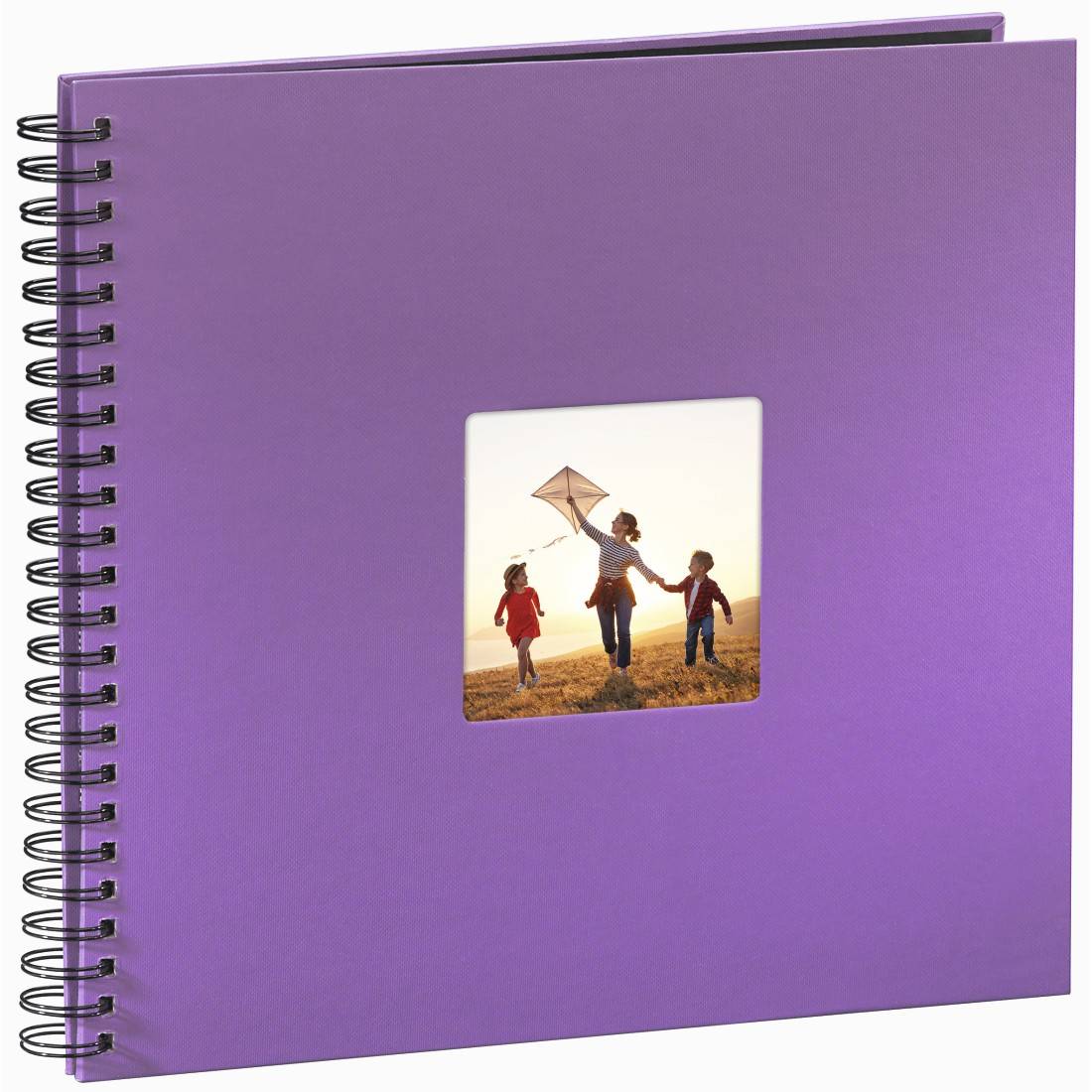 hama 00094871 Spiral-Album "Fine Art", 36x32 cm, 50 schwarze Seiten, Lila