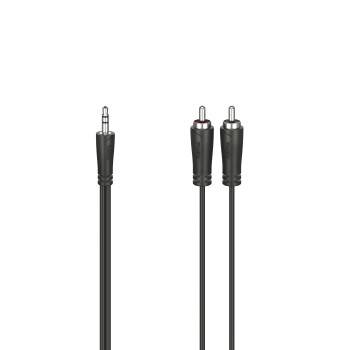 hama 00205110 Audio-Kabel, 3,5-mm-Klinken-Stecker - 2 Cinch-Stecker, Stereo, 1,5 m