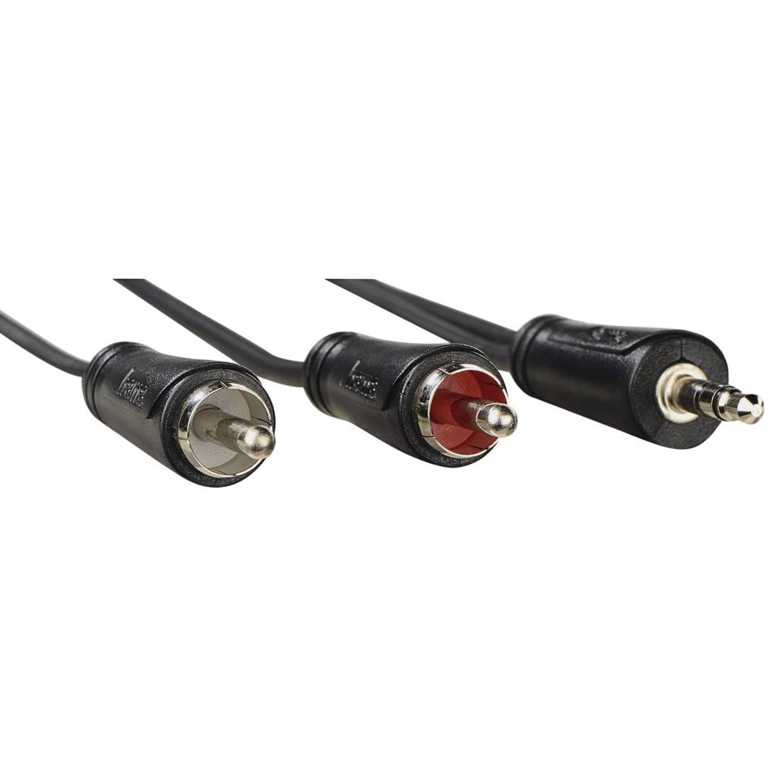 hama 00205110 Audio-Kabel, 3,5-mm-Klinken-Stecker - 2 Cinch-Stecker, Stereo, 1,5 m