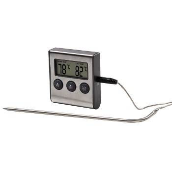 hama 00111381 Digitales Bratenthermometer mit Timer, Kabelsensor